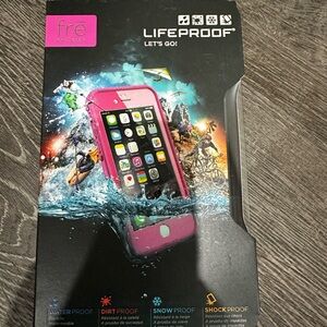 LifeProof Pink Waterproof Phone Case iPhone 6